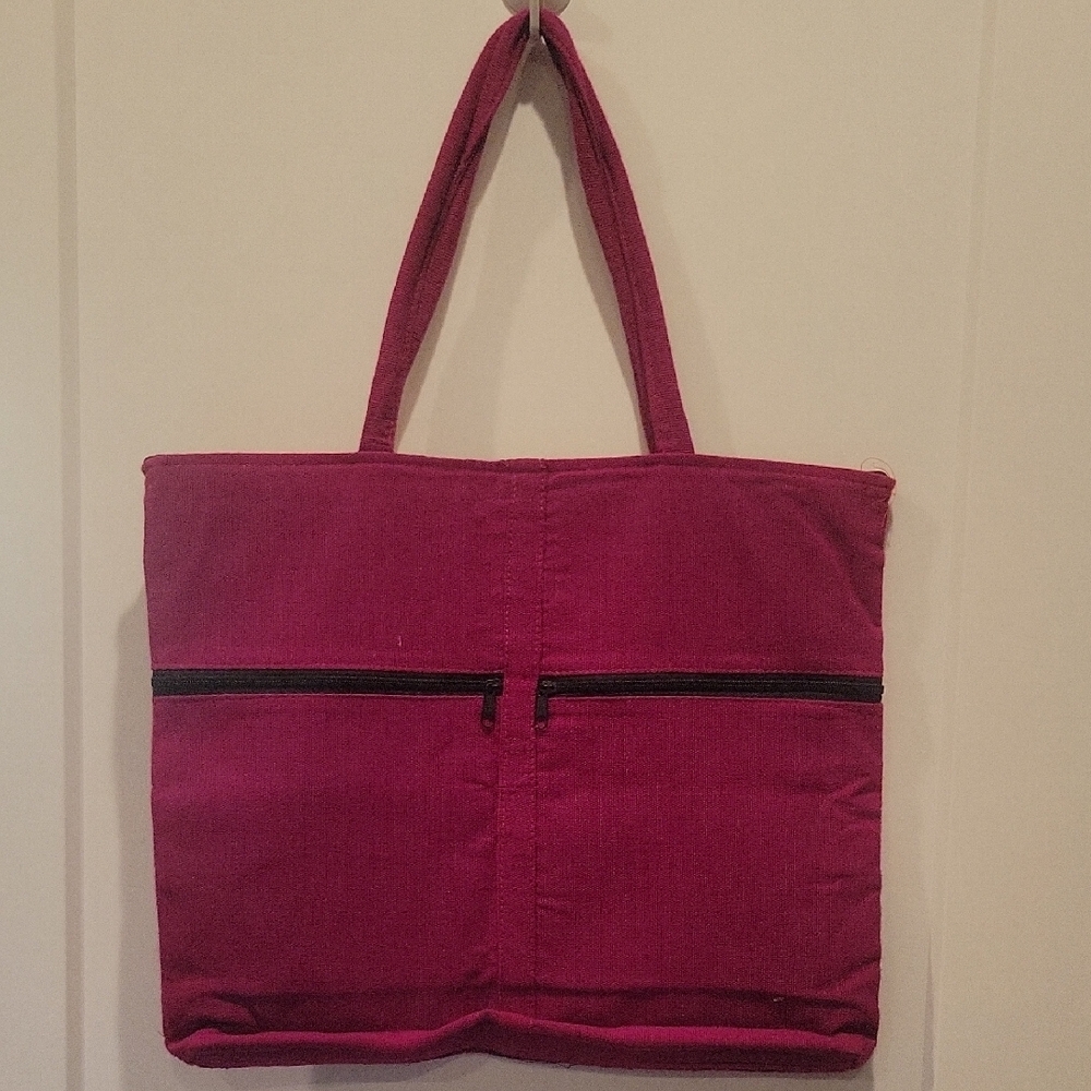 Colorful Embroidered Tote Bag - Picture 3 of 5